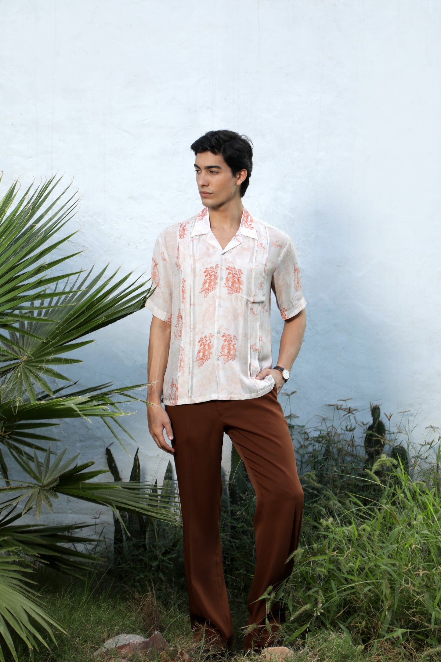 Rust Flora Shirt