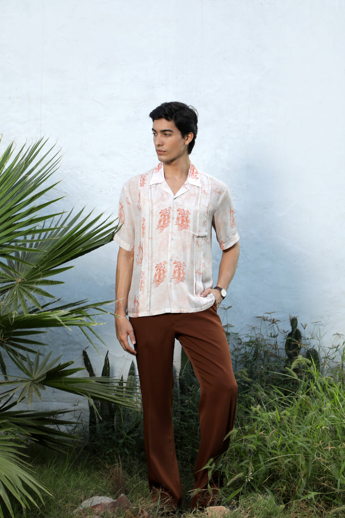 Rust Flora Shirt