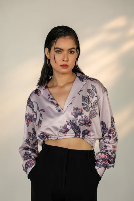 DEERLEO ROSE CROP SHIRT