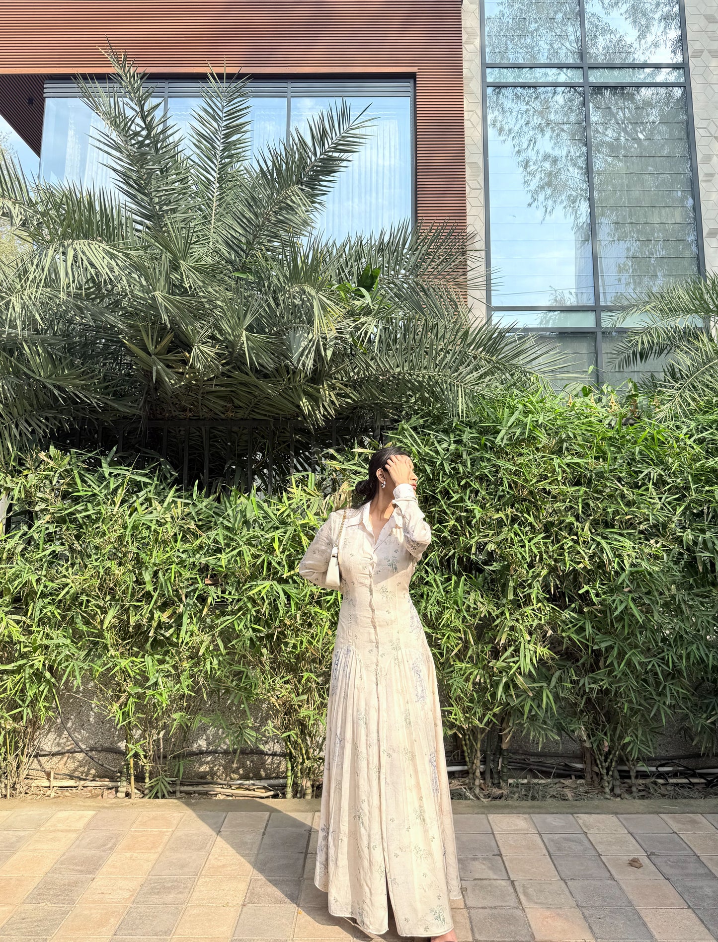 Jardim Luz Drop Waist Maxi Dress