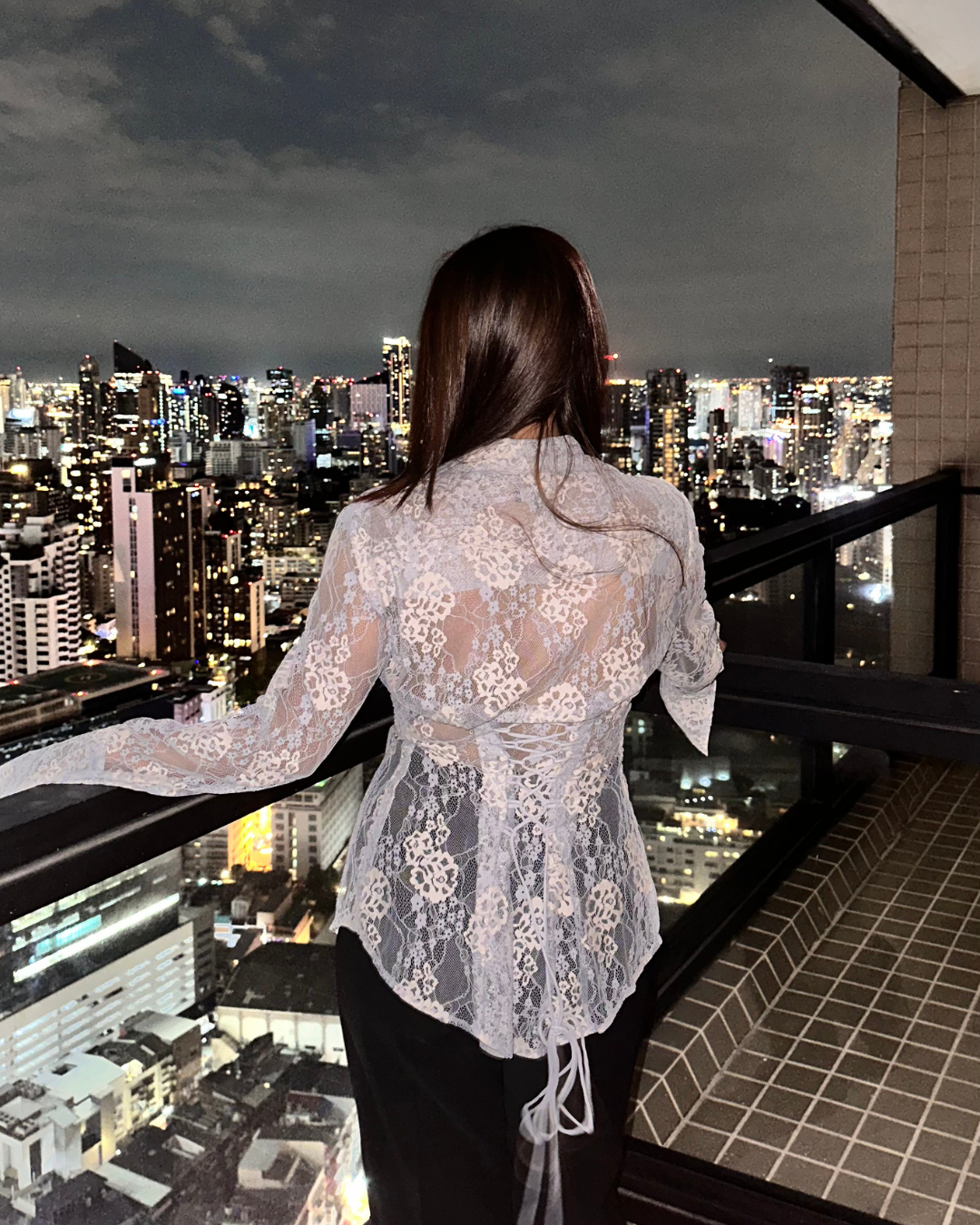 Fog Shirt with Bralette Top