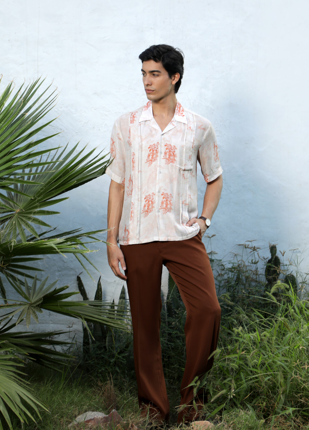 Rust Flora Shirt