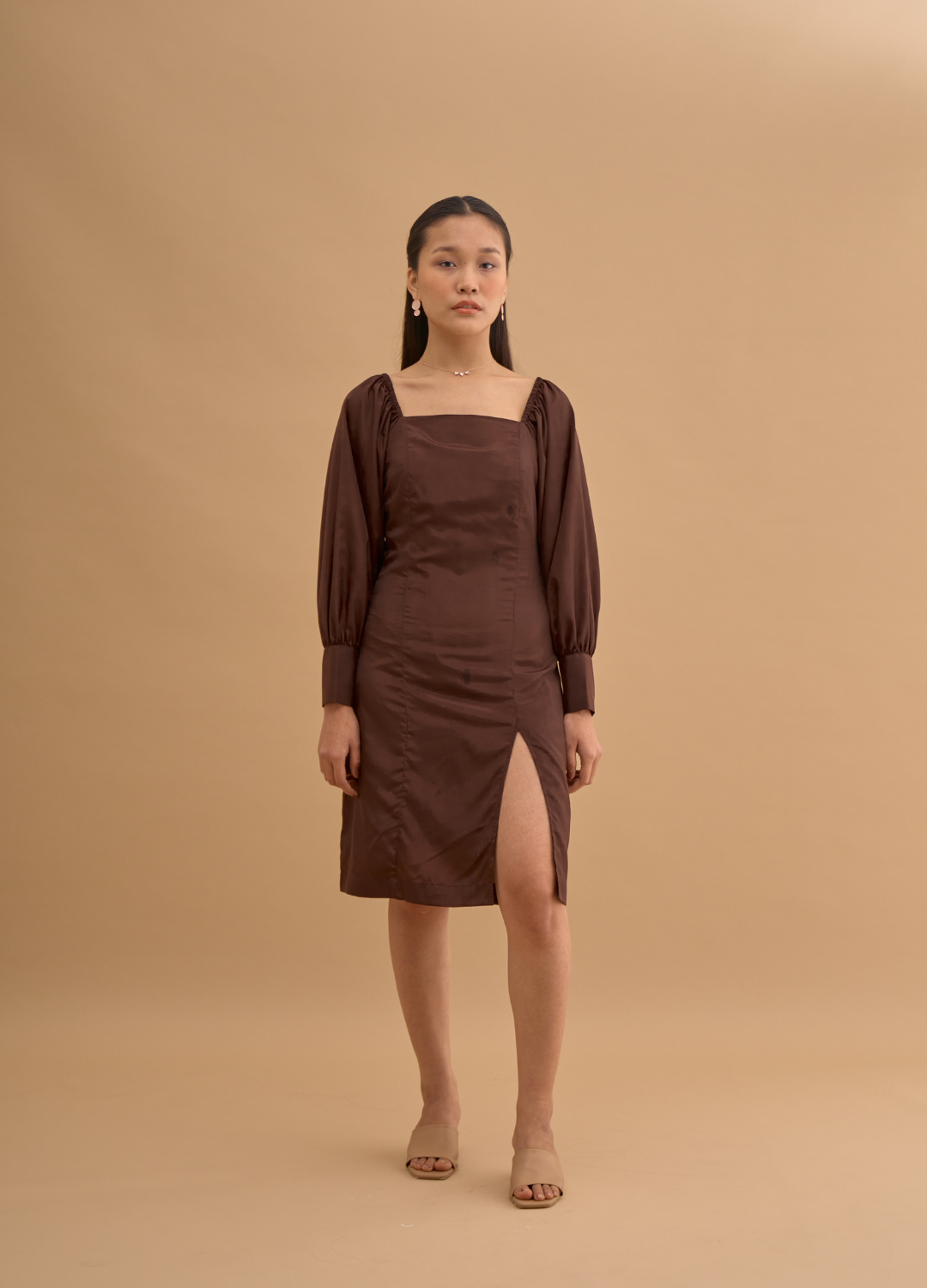 FRONT SLIT DRESS