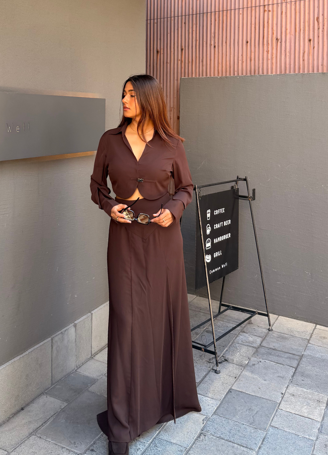 Cocoa Haven Skirt  Co-ord Set