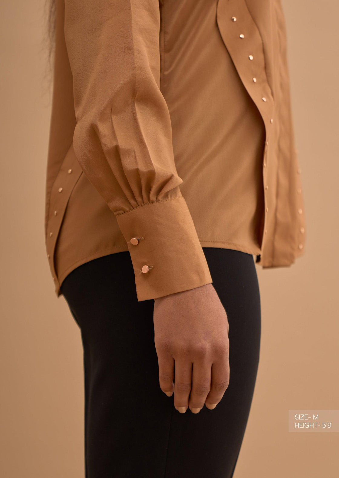 STUDDED PANEL SHIRT 