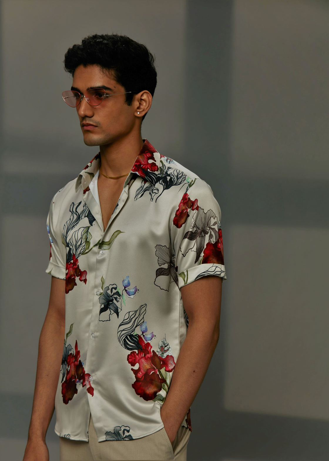 MERLOT IRIS SHIRT 