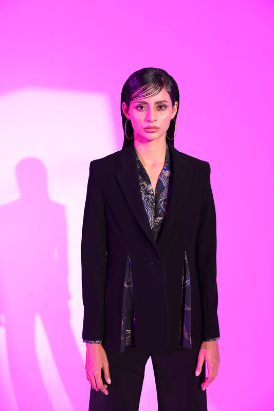 VANTA BLACK SLIT NO SLIT BLAZER 