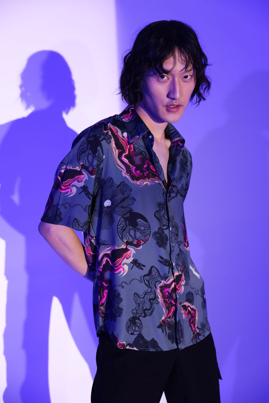amethyst dress shirt ILLUMINATED LONGSLEEVE BUTTONDOWN SHIRT IN AMETHYST Medium