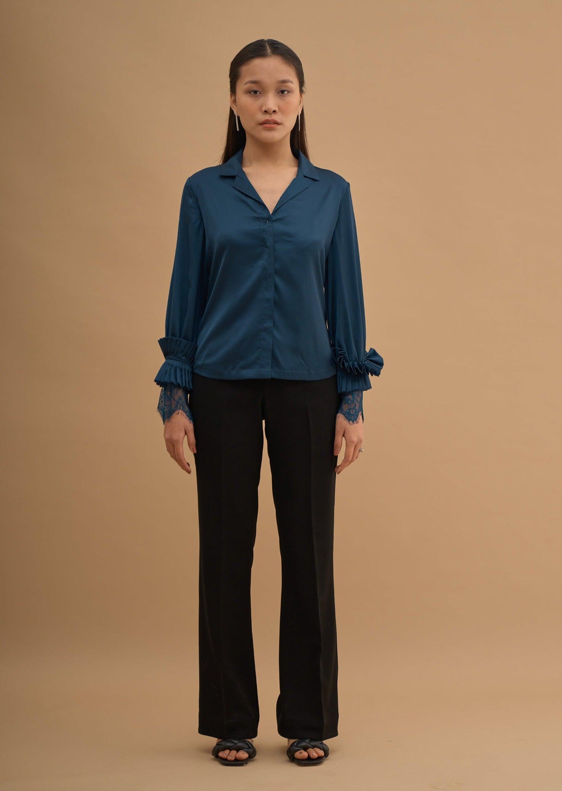PLEAT UP LACEY SHIRT 