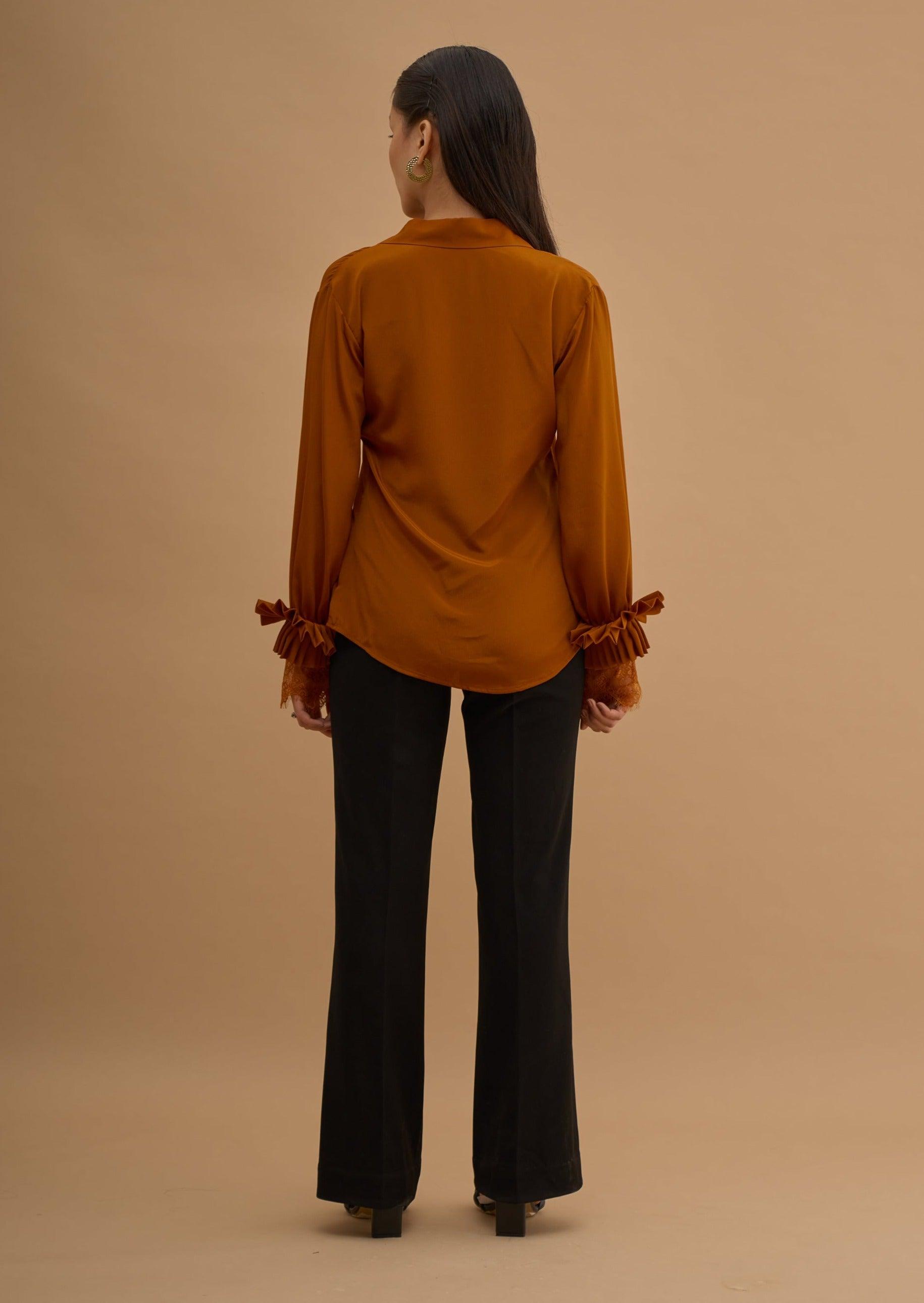 PLEAT UP LACEY SHIRT 