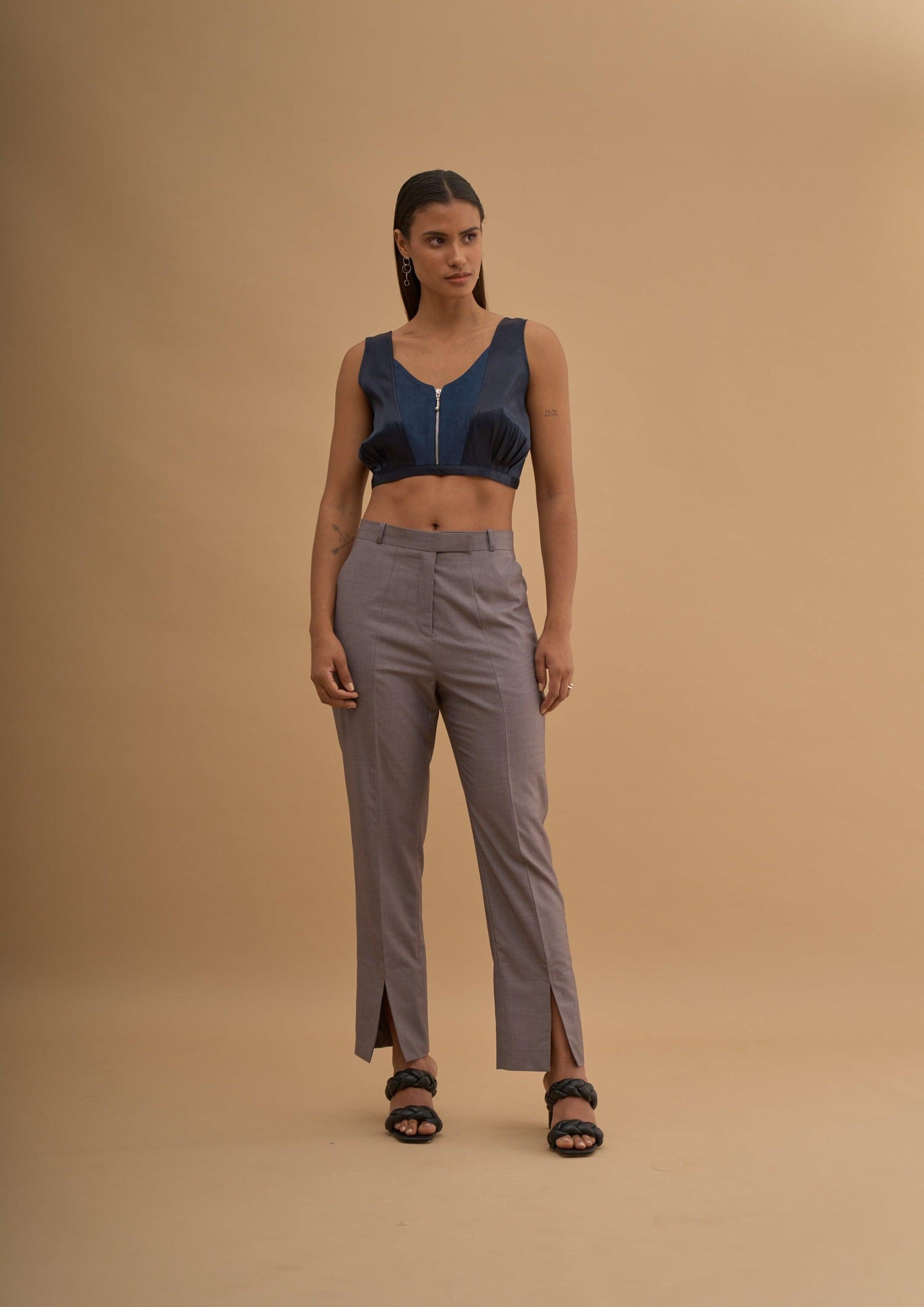 SHOW ZIPPER BRALETTE 