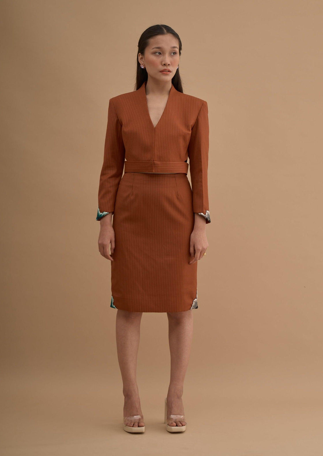 EMBROIDERED PENCIL SKIRT 