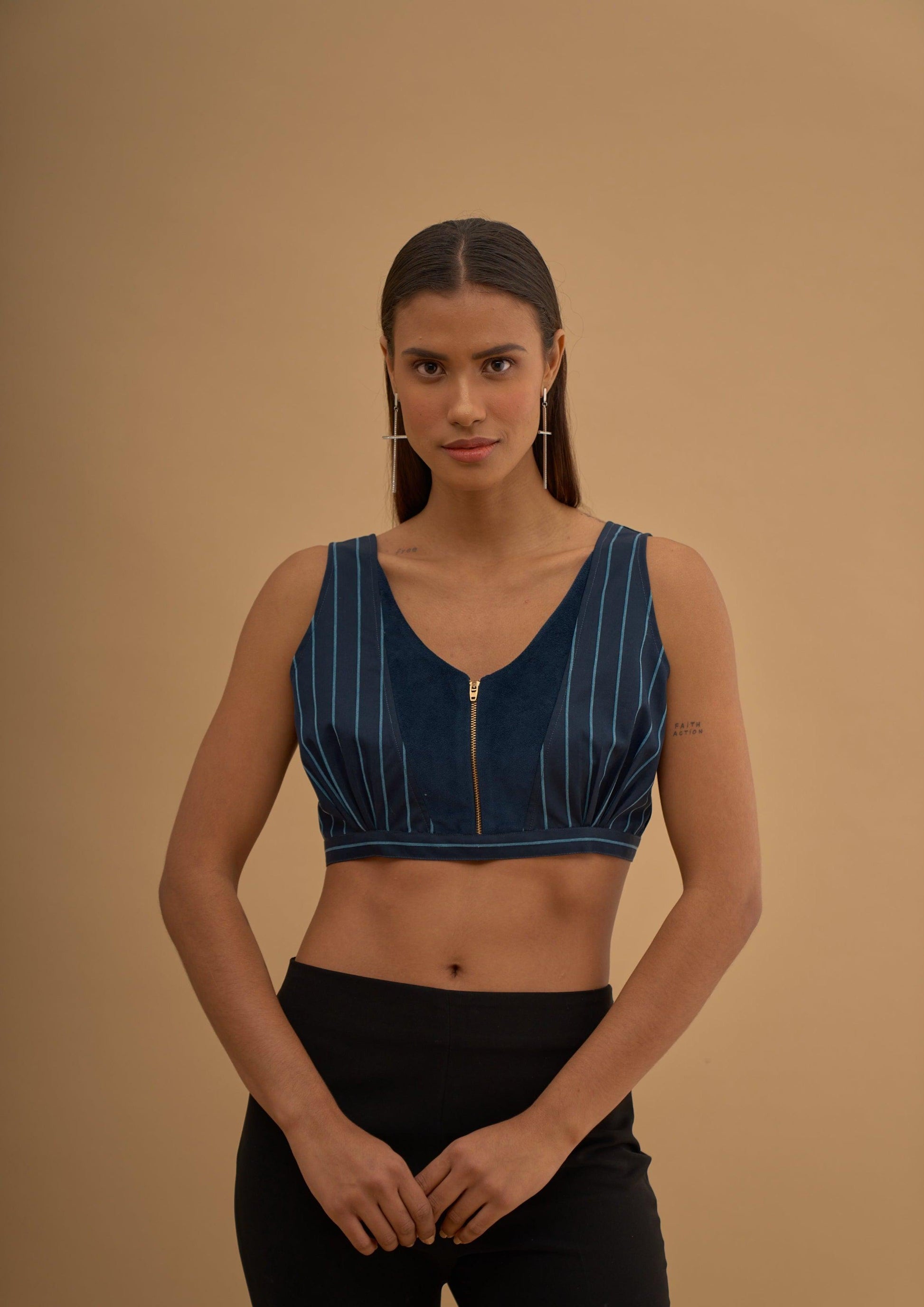 SHOW ZIPPER BRALETTE 