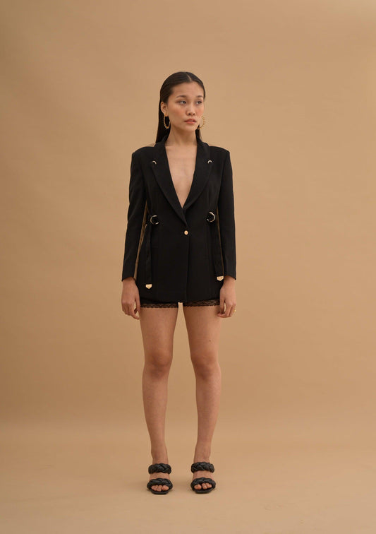 SIDE PANNELED BLAZER 