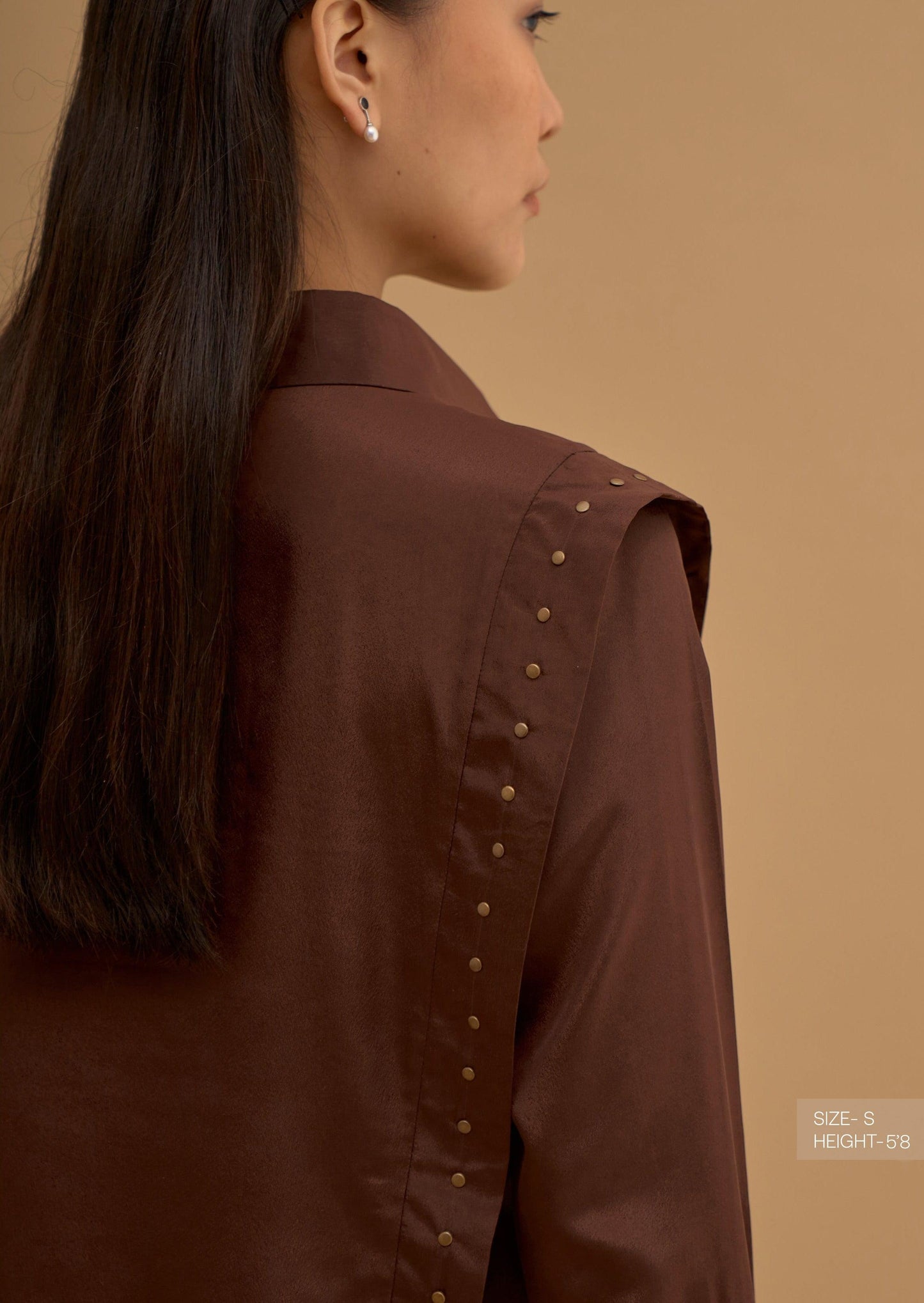 STUDDED PANEL SHIRT 