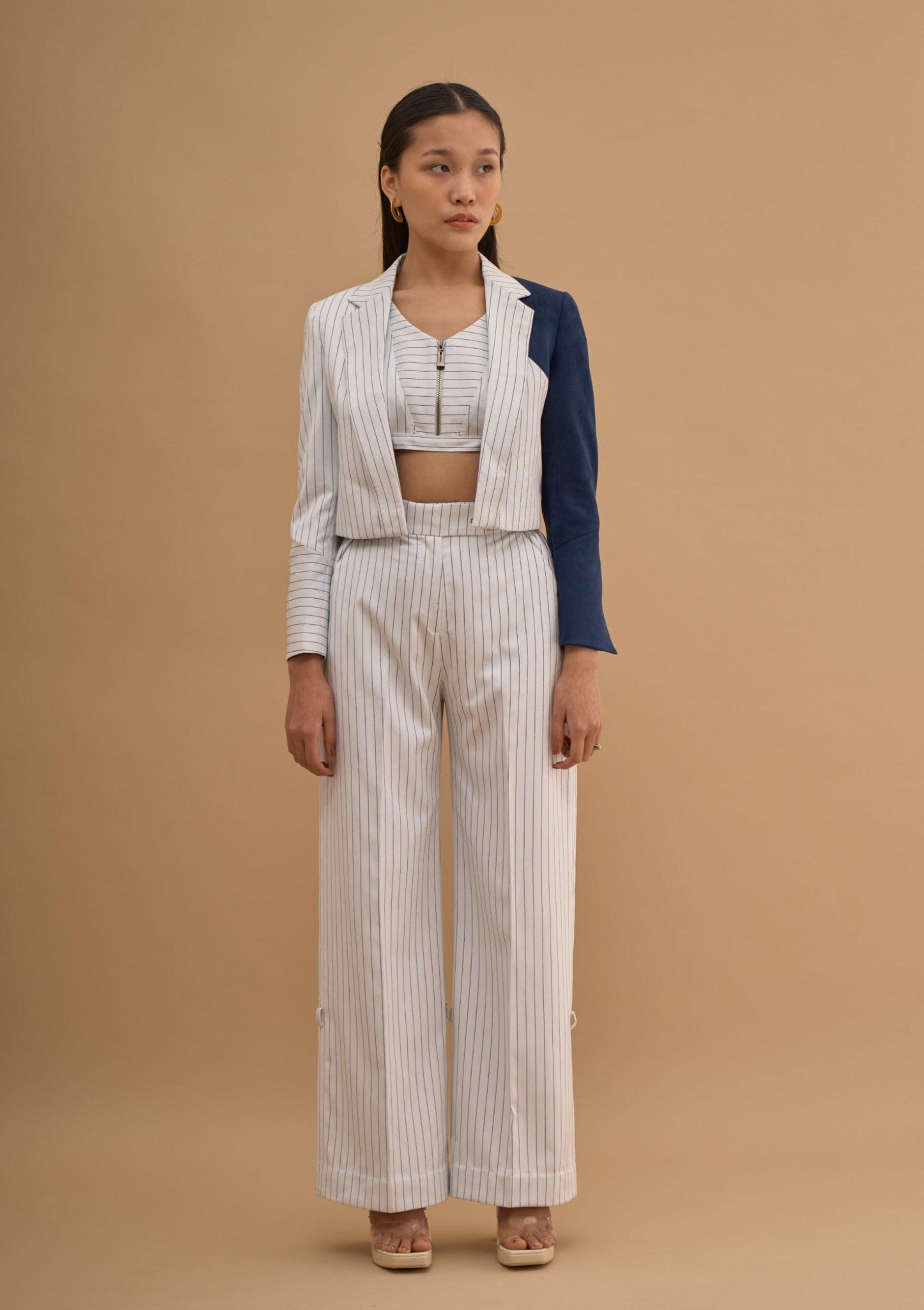 SIDE SWIRL BOXY BLAZER 