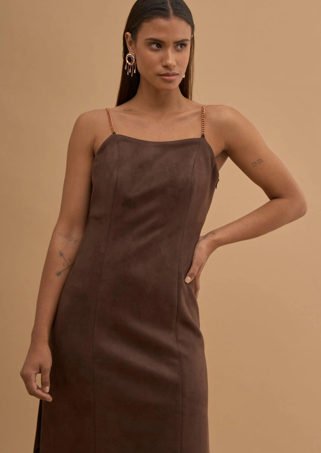 SLIT SIDE SEAM DRESS 