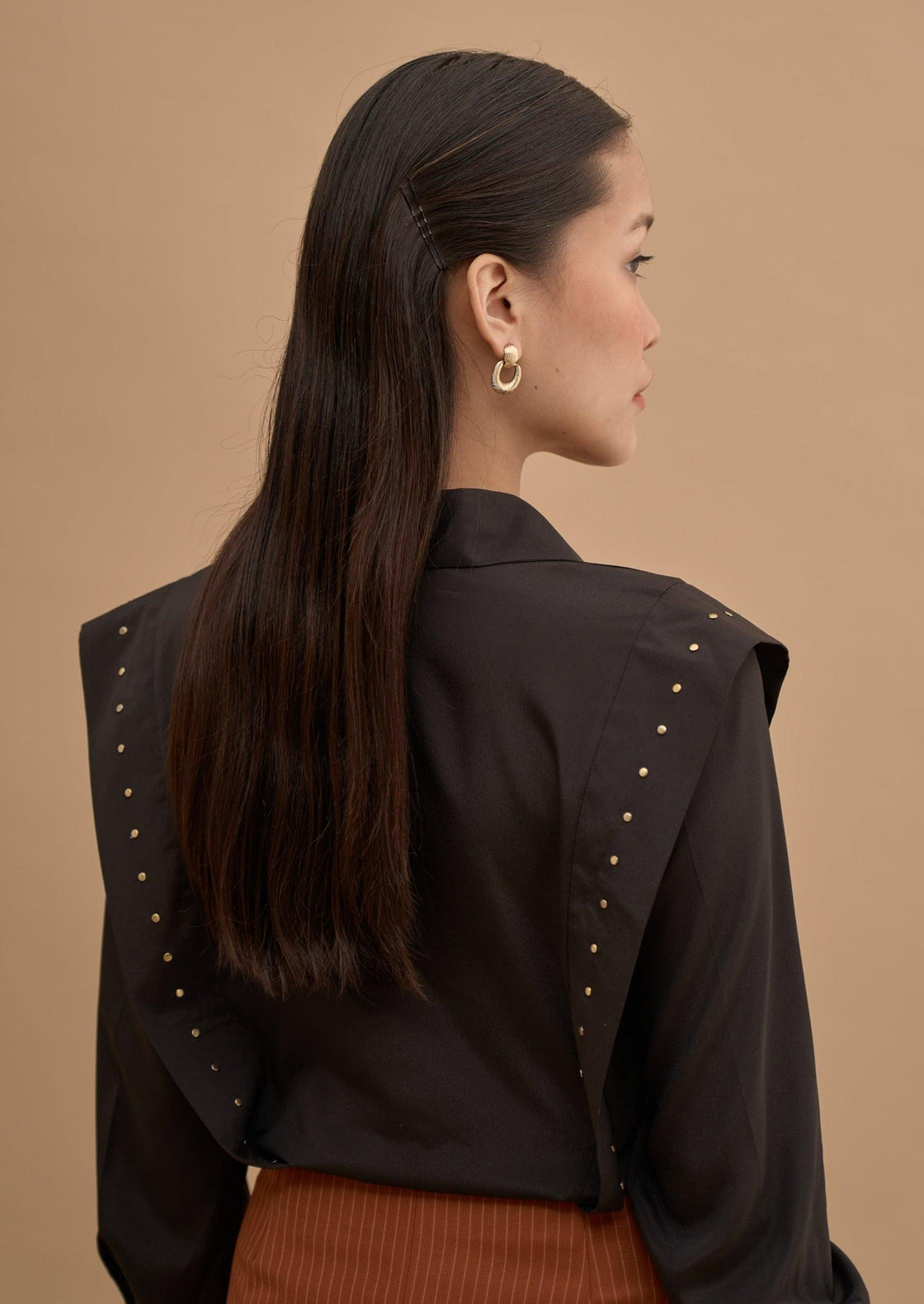 STUDDED PANEL SHIRT 
